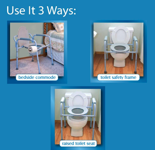 best portable toilet for elderly - Carex 3-in-1